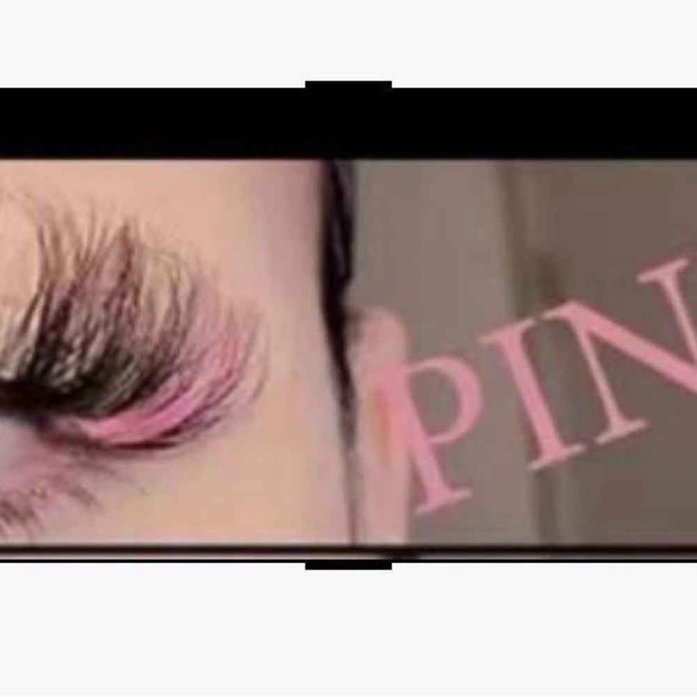 Pink Eyelash Extensions